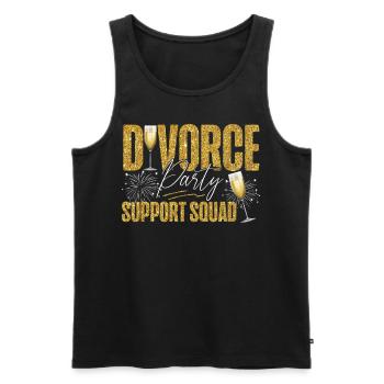 Happy Divorce Party Divorce Party - Men's Premium Organic Tank Top - black - Front - Michal (187cm)