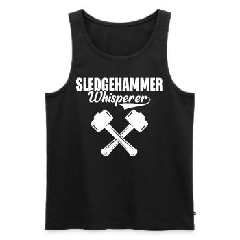 Fun day of house demolition - Men's Premium Organic Tank Top - black - Front - Michal (187cm)
