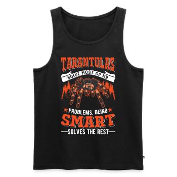 Tarantula Spider Tarantula - Men's Premium Organic Tank Top - black - Front - Michal (187cm)