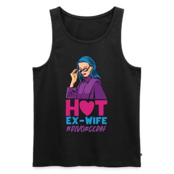 Happy Divorce Party Hot Ex-Wife - Männer Premium Bio Tank Top - Schwarz - Vorne - Michal (187cm)