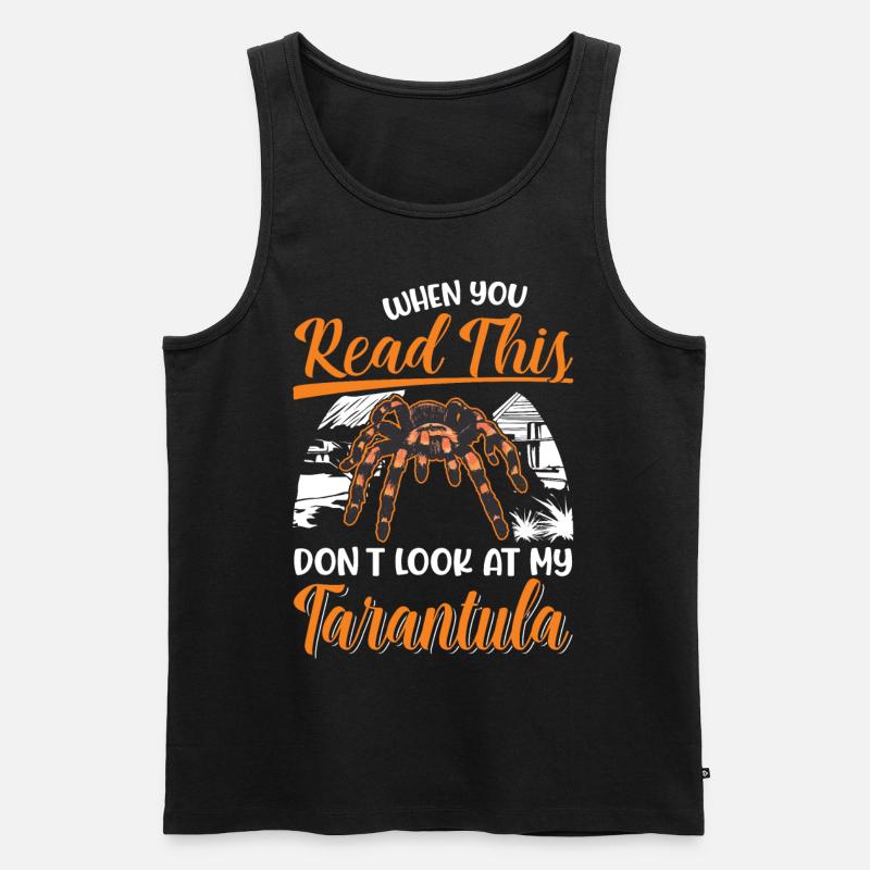 Tarantel Geschenk Spinne Tarantula - Männer Premium Bio Tank Top - Schwarz