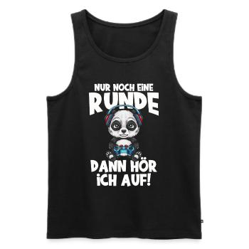 Zocken - Männer Premium Bio Tank Top - Schwarz - Vorne - AI Model Male 178 light (178cm)
