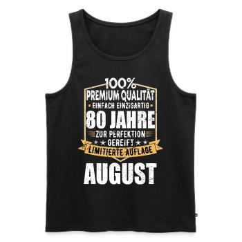 19. Geburtstag September Jahrgang 2004 Vintage - Männer Premium Bio Tank Top - Schwarz - Vorne - AI Model Male 178 light (178cm)