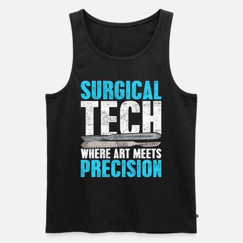 Chirurgisch Technischer Assistent - Männer Premium Bio Tank Top - Schwarz