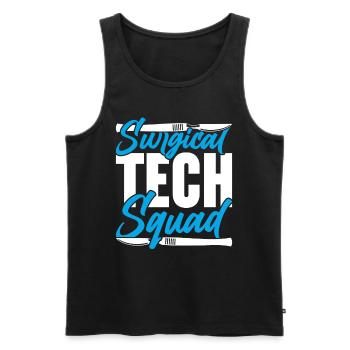 Chirurgischer Assistent Surgical Tech Squad - Männer Premium Bio Tank Top - Schwarz - Vorne - AI Model Male 178 light (178cm)