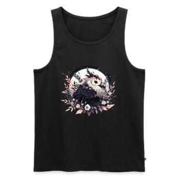 Bird Birds Bird Head Bird Animals Nature - Men's Premium Organic Tank Top - black - Front - AI Model Male 178 light (178cm)