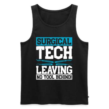 Chirurgischer Assistent Surgical Tech - Männer Premium Bio Tank Top - Schwarz - Vorne - AI Model Male 178 light (178cm)