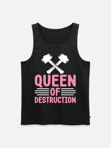 Fun day of house demolition - Men's Premium Organic Tank Top - black