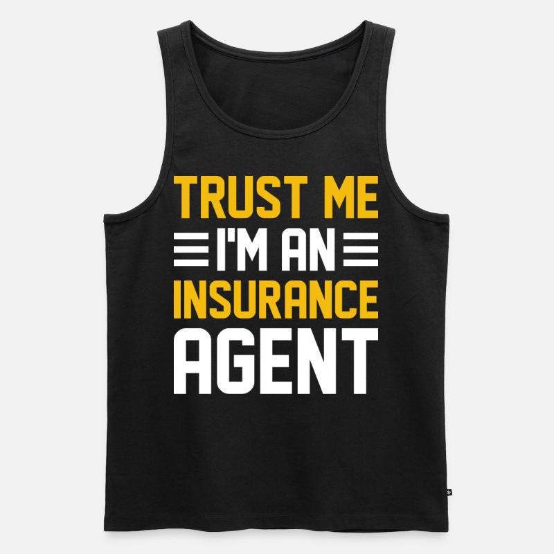 Komischer Broker - Männer Premium Bio Tank Top - Schwarz