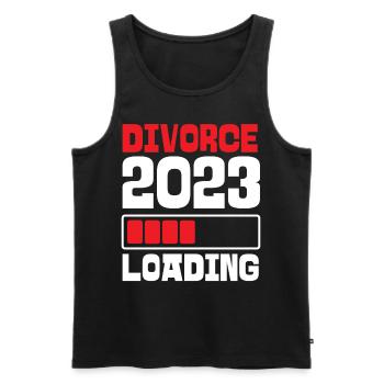 Happy Divorce Party Divorce 2023 - Men's Premium Organic Tank Top - black - Front - Michal (187cm)