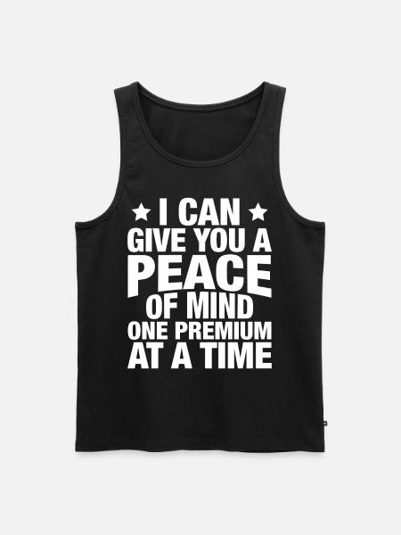 Funny insurance broker - Men's Premium Organic Tank Top - black