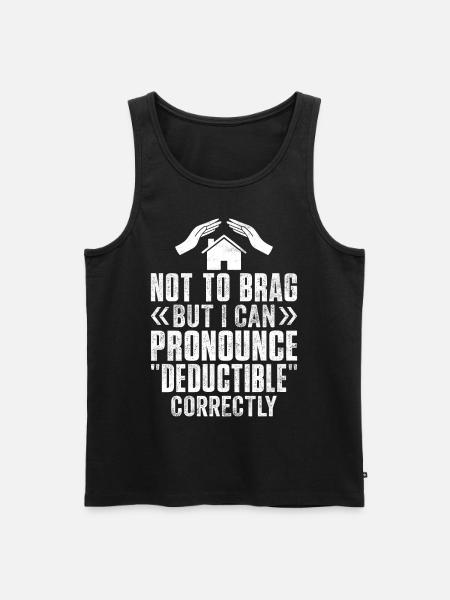 Funny insurance broker - Men's Premium Organic Tank Top - black