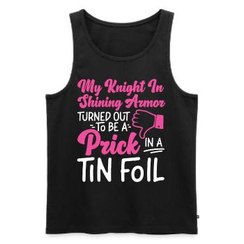 Happy Divorce Party My Knight In - Männer Premium Bio Tank Top - Schwarz - Vorne - Michal (187cm)
