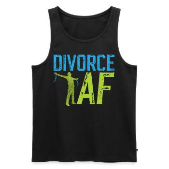 Happy Divorce Party Divorce Af - Männer Premium Bio Tank Top - Schwarz - Vorne - Michal (187cm)
