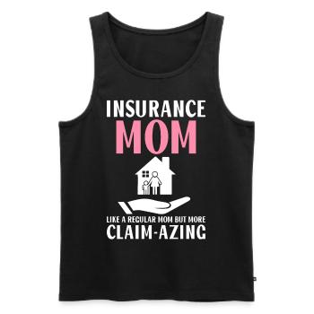 Lustiger Versicherungsmakler - Männer Premium Bio Tank Top - Schwarz - Vorne - AI Model Male 178 light (178cm)