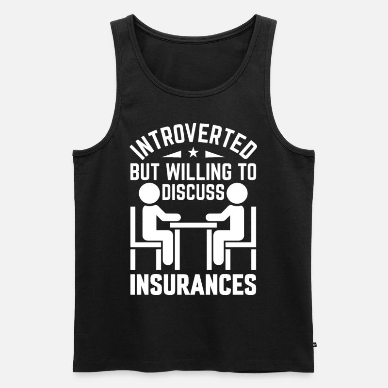 Lustiger Versicherungsmakler - Männer Premium Bio Tank Top - Schwarz