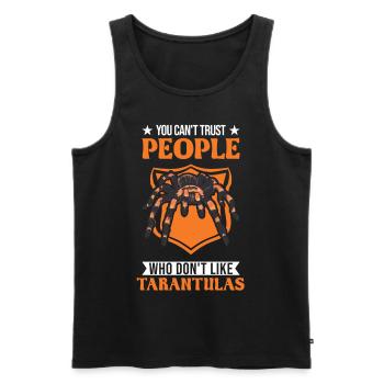 Tarentule Araignée de compagnie Tarentule - Débardeur bio Premium Homme - noir - Devant - Michal (187cm)