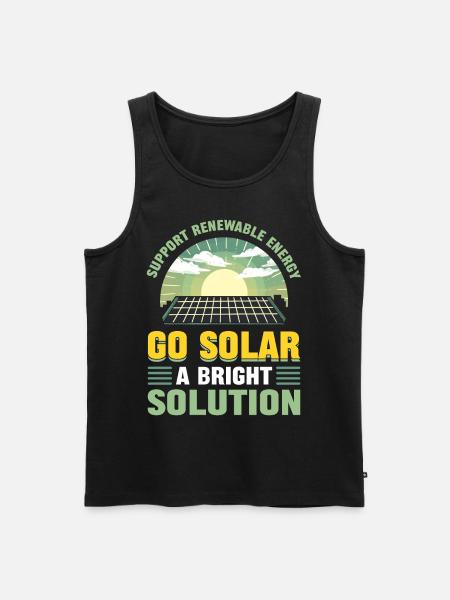Soutenez l’énergie renouvelable Go Solar - Débardeur bio Premium Homme - noir