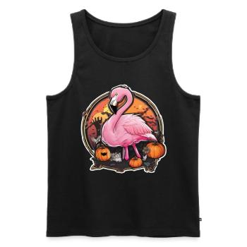 Flamingo Pink Flamingo Flamingo Halloween - Männer Premium Bio Tank Top - Schwarz - Vorne - Michal (187cm)