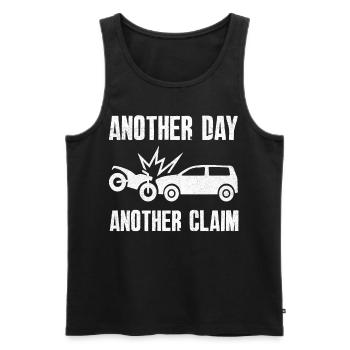 Lustiger Versicherungsmakler - Männer Premium Bio Tank Top - Schwarz - Vorne - AI Model Male 178 light (178cm)