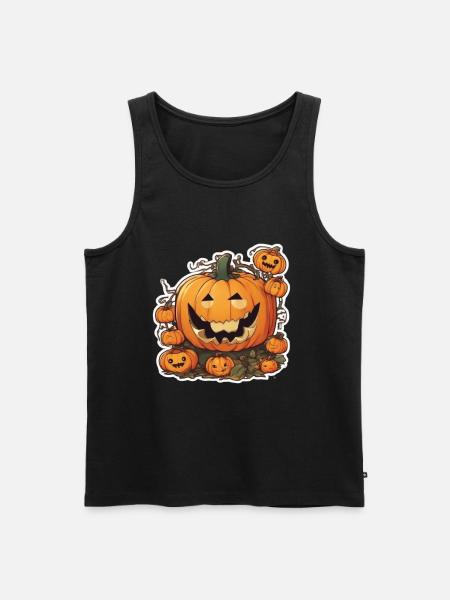 Pumpkin Halloween Halloween Pumpkin Pumpkin - Men's Premium Organic Tank Top - black