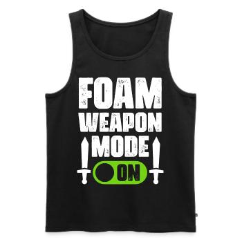 Lustiges Larp Live-Action-Rollenspiel Gamer-Schwer - Männer Premium Bio Tank Top - Schwarz - Vorne - AI Model Male 178 light (178cm)