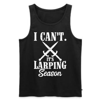 Fun Larp Live-Action RPG - Men's Premium Organic Tank Top - black - Front - AI Model Male 178 light (178cm)
