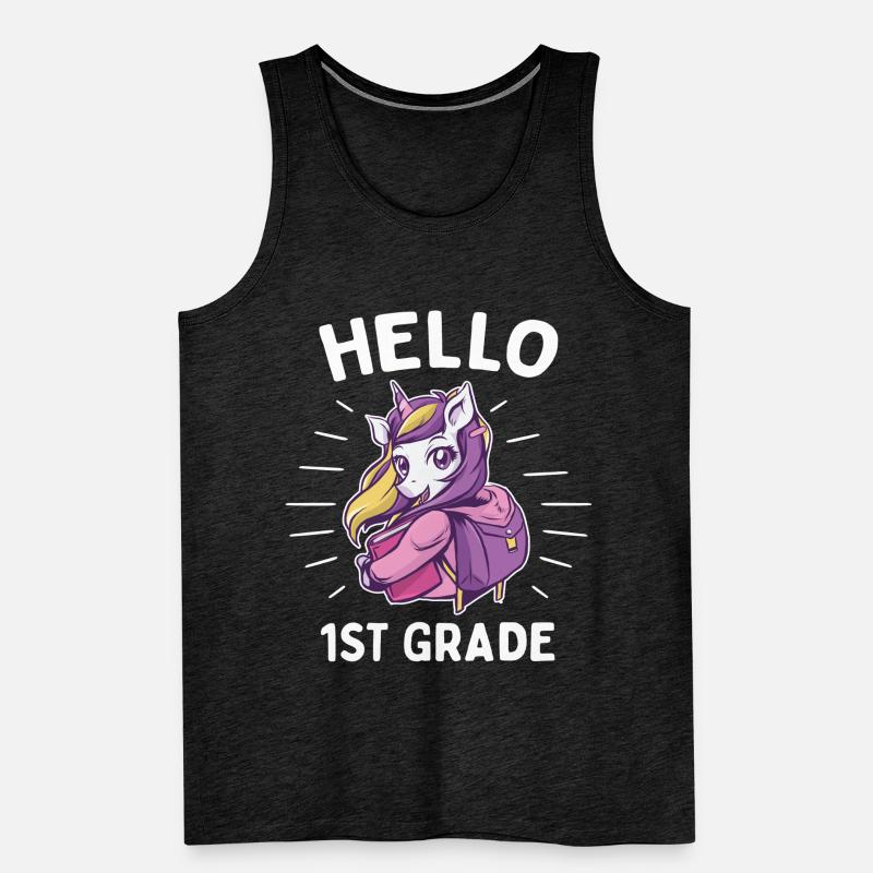 Hello 1st Grade - Hello First Grade Rocks Männer Premium Bio Tank Top