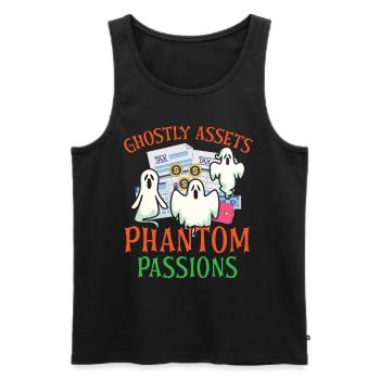 Spooky Fortune Phantom Passions Gru - Men's Premium Organic Tank Top - black - Front - AI Model Male 178 light (178cm)