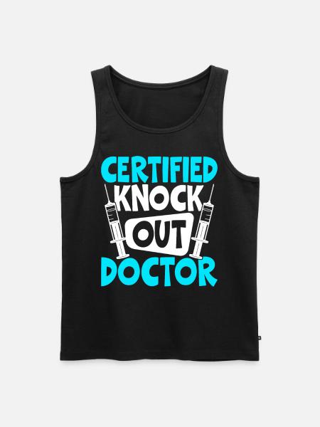 Funny Anesthesiologist Anesthesiology - Men's Premium Organic Tank Top - black