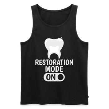 Funny Dental Lab Technician Dentist - Men's Premium Organic Tank Top - black - Front - AI Model Male 178 light (178cm)