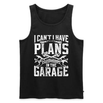 Engineer, Engineering - Men's Premium Organic Tank Top - black - Front - AI Model Male 178 light (178cm)