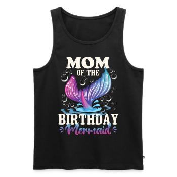 Mom Of The Birthday Girl - Männer Premium Bio Tank Top - Schwarz - Vorne - Michal (187cm)