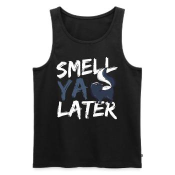 Smell Ya Later Skunk Lover - Männer Premium Bio Tank Top - Schwarz - Vorne - AI Model Male 178 light (178cm)