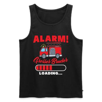 Ich Werde Großer Bruder Fuchs Brüder Geschenk - Männer Premium Bio Tank Top - Schwarz - Vorne - Michal (187cm)
