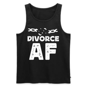 Happy Divorce Party Divorce Af - Men's Premium Organic Tank Top - black - Front - Michal (187cm)