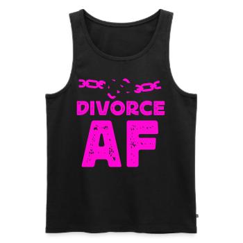 Happy Divorce Party Divorce Af - Männer Premium Bio Tank Top - Schwarz - Vorne - Michal (187cm)