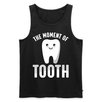 Funny Dental Lab Technician Dentist - Men's Premium Organic Tank Top - black - Front - AI Model Male 178 light (178cm)
