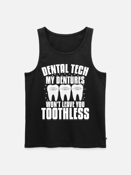 Funny dental technicians - Men's Premium Organic Tank Top - black