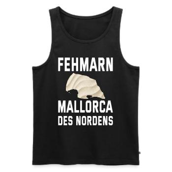 Fehmarn Ostsee Mallorca des Nordens - Männer Premium Bio Tank Top - Schwarz - Vorne - Michal (187cm)