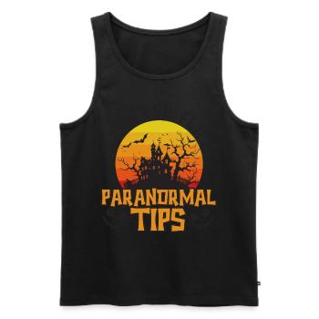 Haunted Flips Paranormal Tips Agent immobilier H - Débardeur bio Premium Homme - noir - Devant - Michal (187cm)