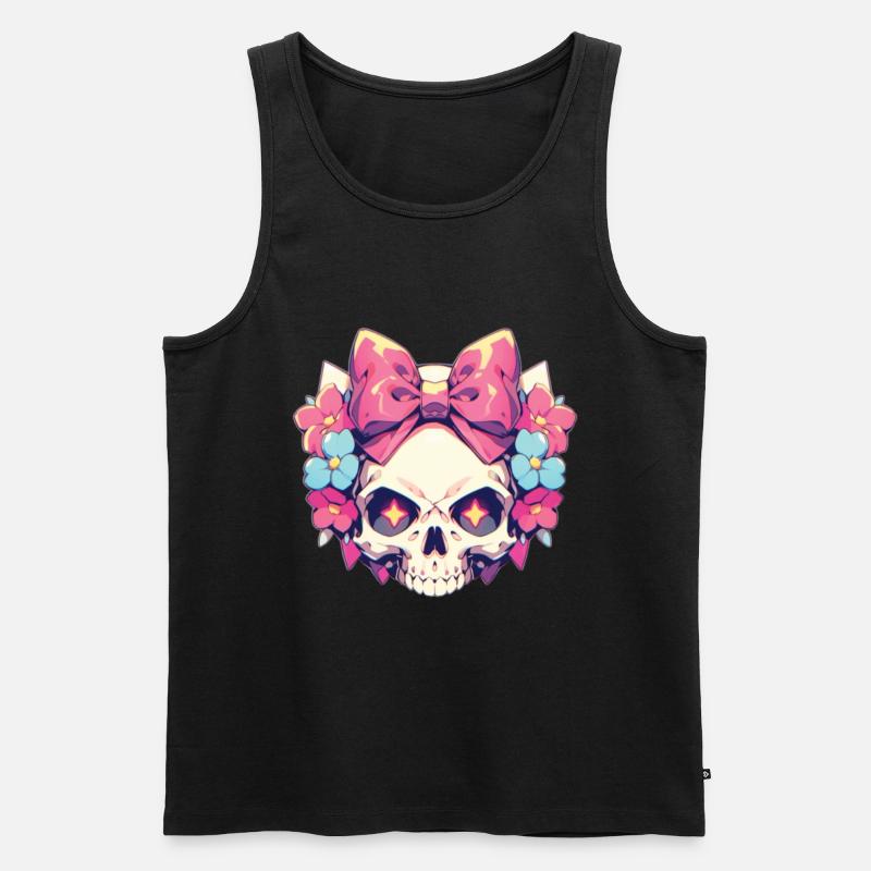 Skulls - Männer Premium Bio Tank Top - Schwarz