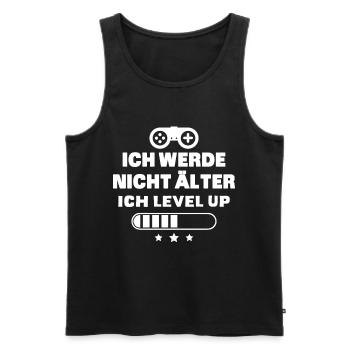Ich Level Up Gaming Gaming Birthday - Männer Premium Bio Tank Top - Schwarz - Vorne - Michal (187cm)