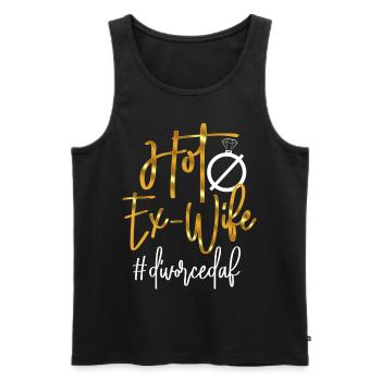 Happy Divorce Party Hot Ex-Wife - Männer Premium Bio Tank Top - Schwarz - Vorne - Michal (187cm)