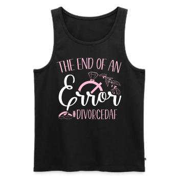 Happy Divorce Party The End Of An - Men's Premium Organic Tank Top - black - Front - AI Model Male 178 light (178cm)