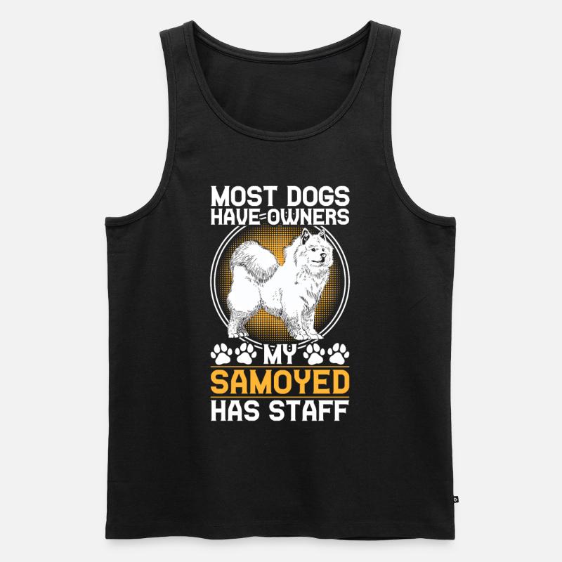Samojede hat Personal Samojedenspitz - Männer Premium Bio Tank Top - Schwarz