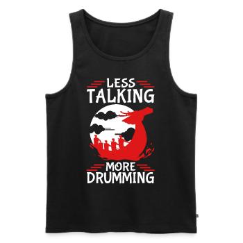 Funny Dragon Boat Racing Paddle - Men's Premium Organic Tank Top - black - Front - Michal (187cm)