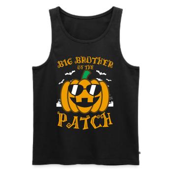 Big Brother Of the Patch - Männer Premium Bio Tank Top - Schwarz - Vorne - Michal (187cm)