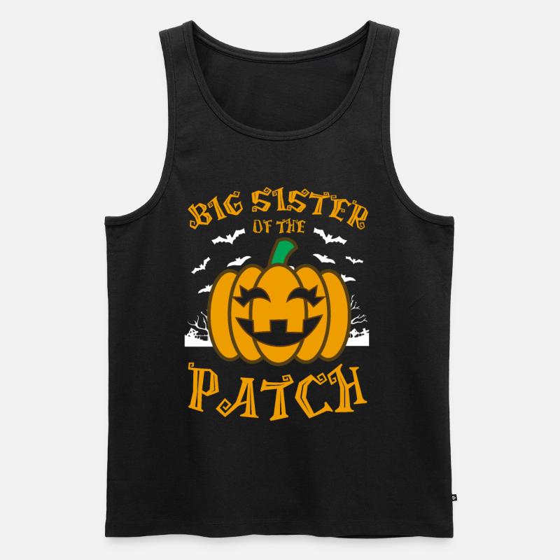 Big Sister Of the Patch - Männer Premium Bio Tank Top - Schwarz