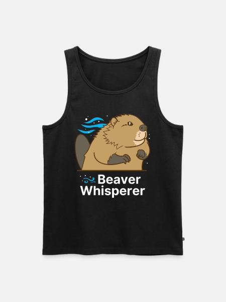 Beaver Whisperer - Men's Premium Organic Tank Top - black